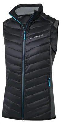 Productafbeelding van BLACK CREVICE - Damen outdoor hybride gewatteerde vest | Kleur: Zwart | Maat: 36