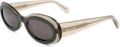 Zdjęcie produktu dla Ferragamo SF2003S 327 TRANSPARENT KHAKI GREEN 54/21/140 Okulary przeciwsłoneczne dla kobiet