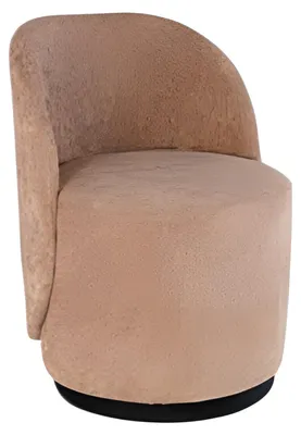 Image de Tabouret en bois-textile beige Élégant Chaise de salon moderne