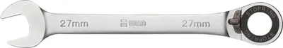 Produktbild von WGB Maulschlüssel mit Ringratsche Schraubenschlüssel gekröpft SW 15 mm Stahl
