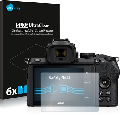 Produktbild von 6x Für Nikon Z 50 Schutzfolie Savvies Displayschutz Display Schutz Folie Klar Transparent