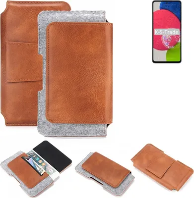 Produktbild von K-S-Trade Handyhülle Schutzhülle kompatibel mit Samsung Galaxy A52s 5G Gürteltasche Holster Gürtel Tasche Smartphone Tasche Handy Hülle Polyurethan+
