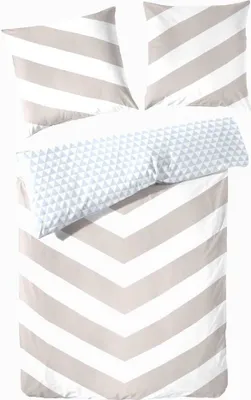 Immagine prodotto di Biancheria da letto reversibile con grafica a righe