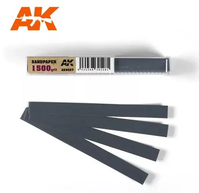 Productafbeelding van AK Interactive S.L. AK-9027 Fijnschuurpapier, korrelgrootte 1500