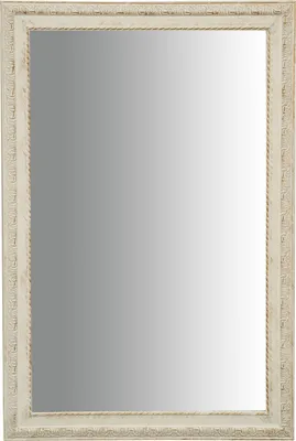 Produktbild von Wandspiegel groß holz 90 x 60 cm, Wandspiegel rechteckig, Badspiegel rechteckig, Weiß