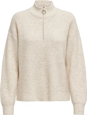 Immagine prodotto di SOLO Maglia a coste con collo alto e zip Taglia: M