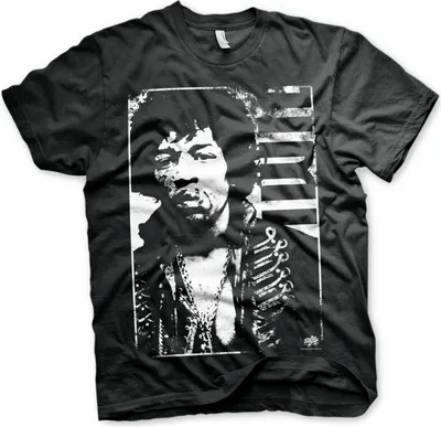 Obrázek produktu pro Jimi Hendrix Distressed Black M Tričko