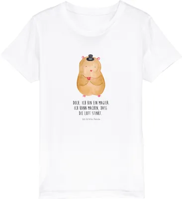 Produktbild von Mr. & Mrs. Panda Kleinkinder T-Shirt Hamster Hut 9-11 Jahre (134/146) - Weiß - Geschenk, Zwerghamster, Zylinder, Kinder, Shirt, Magier, Zauberer, Kinder-T-Shirt, Teenager