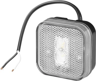 Produktbild von Vordere Positionsleuchte 12/24V weiß 65 x 65 mm LED