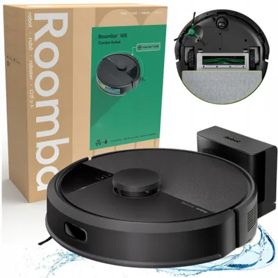 Produktbild von IROBOT ROOMBA 105 2-in-1-Reinigungsroboter mit 7000 Pa, LIDAR, Wischfunktion und Teppichdesinfektion