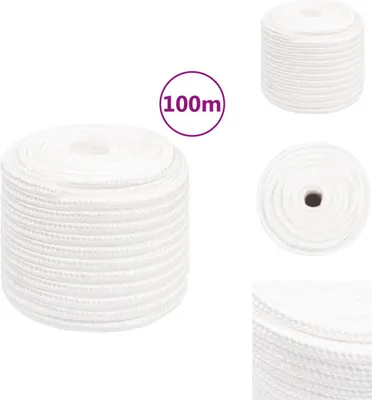 Produktbild von vidaXL Bootsseil Weiß 18 mm 100 m Polypropylen -  Seile