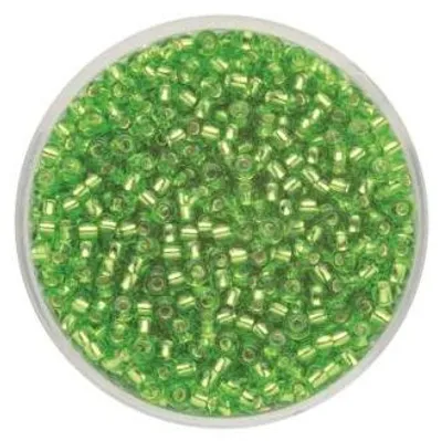 Produktbild von Glorex Rocailles Silbereinzug 2,6 mm 17 g, lindgrün