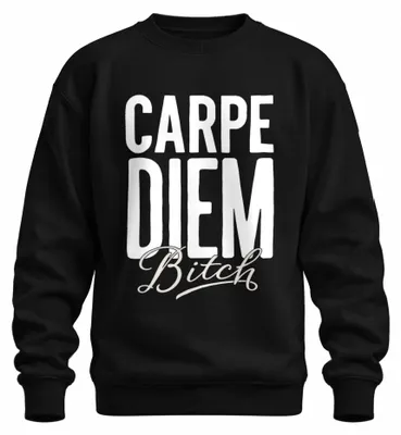 Imagen del producto de "Carpe Diem", sudadera o jersey divertido y atrevido, ideal para regalar en un cumpleaños o fiesta, color , talla L
