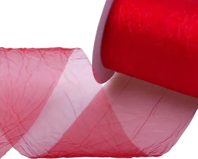 Produktbild von Dekoband Crashorganza - rot - 80mm - 20m - 68080 30-R 80