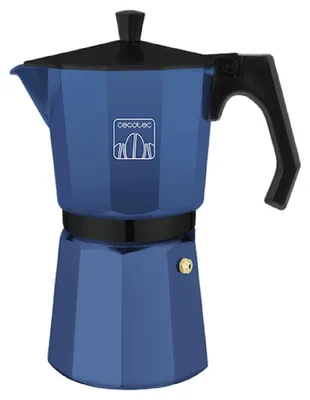 Produktbild von Cecotec Cumbia Mokclassic 1200, Mokka-Kanne, 0,775 l, Blau, Aluminium, 12 Tassen, Gemahlener Kaffee