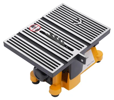 Image de Scie circulaire de table électrique - Mini scie de 90W - 4500 tours/minute - Lame de scie de 10 cm - Pour bois et métal - Prise secteur 220V (norme européenne)