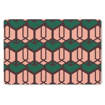 Produktbild von MuchoWow® Schreibtischunterlage Würfel - Muster - 3D 60x40 cm - XXL Mauspad - Großes Mauspad