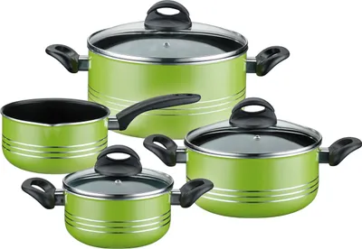 Produktbild von Kochtopf-Set Milano Color 4-tlg. GRÜN