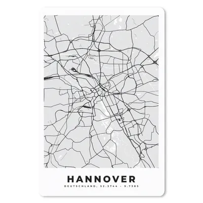 Produktbild von MuchoWow® Mauspad Mousepad Hannover - Stadtplan - Deutschland - Karte 40x60 cm - Mousepads - Maus Mat - Pad - Mausunterlage - Schreibtisch Accesoire