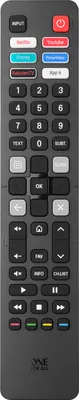 Zdjęcie produktu dla One For All URC 4916, TV, Naciśnij przyciski, Czarny