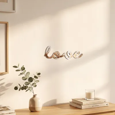 Image de Autocollant « Love » à effet miroir 30 x 10 cm - Autocollants à effet miroir