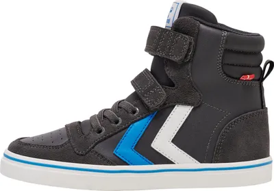 Produktbild von Hummel Slimmer Stadil High Jr Sneaker Schuhe grau/blau//weiß 212074-2846, Schuhgröße:30 EU