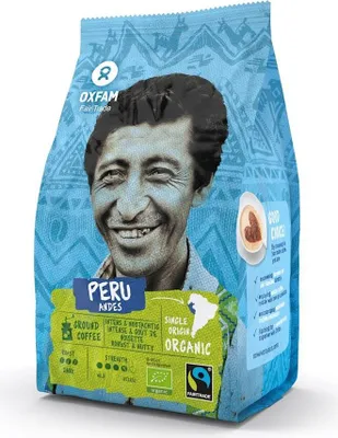 Produktbild von 100 % ARABICA-KAFFEE, GEMAHLEN, PERU, FAIRTRADE, , 250 g – OXFAM