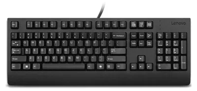 Produktbild von Lenovo 4Y41R64588, Volle Größe (100%), Kabelgebunden, USB, Plunger key switch, Schwarz