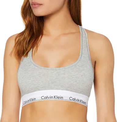 Obrázek produktu pro Calvin Klein dámská podprsenka s kosticemi, elastická, šedá, velikost S