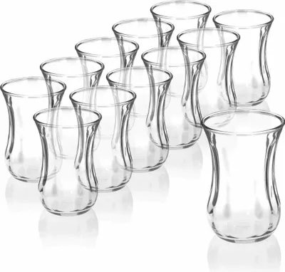 Produktbild von Pasabahce 42021 Türkische Teegläser Teeglas Tee Glas "Optik" (Tempo) 120ml