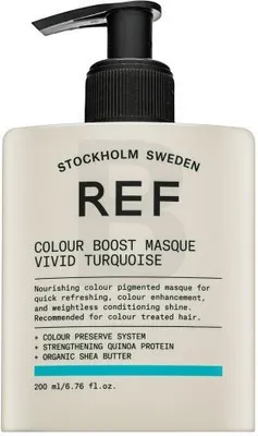 Obrázok produktu pre REF Colour Boost Masque vyživujúca maska ​​s farebnými pigmentmi pre oživenie farby Vivid Turquoise 200 ml