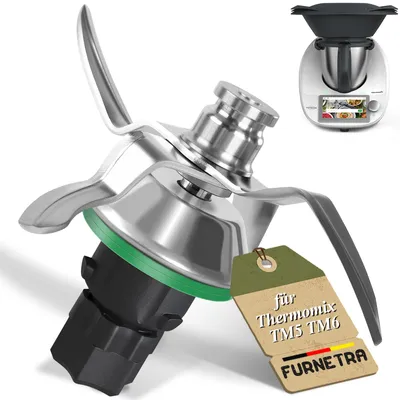 Ersatzmesser für Thermomix TM5/TM6 – Edelstahl, mit Dichtring