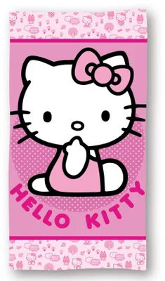 Produktbild von Hello Kitty Strandhandtuch Mikrofaser 140x70 – Leichtes Badehandtuch für Meer & Pool