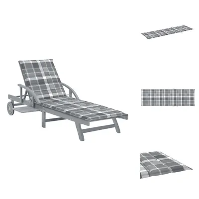 Produktbild von vidaXL Sonnenliege mit Auflage Akazie Massivholz - Sonnenliegen