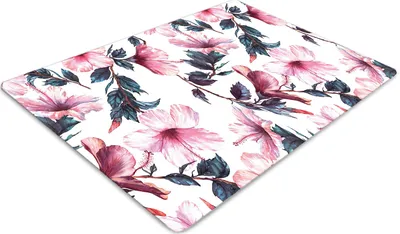 Obrázok produktu pre Podlahová ochranná podložka - Ochranná podložka pod stoličku - Podlahová podložka - 100x70 cm - Ibišek