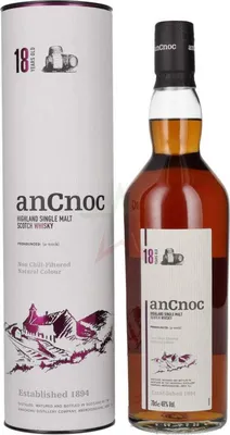 Immagine prodotto di AnCnoc 18 anni Highland Single Malt Scotch Whisky 46,00 % 0,70 litri