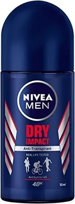 Image de Nivea for Men Déo Dry Impact Roll On 48h protection anti-transpirante 50ml pack de 3