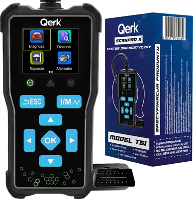Produktbild von OBD2-Tester, polnisches Menü, QERK T61, OBD-Diagnoseschnittstelle, Fehlerscanner