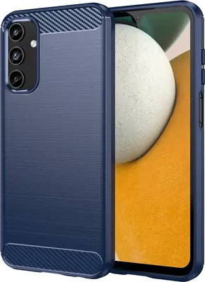 Produktbild von Hülle für Samsung Galaxy A15 Carbon-Faser Weich TPU Silikon Stoßfest Handyhülle Blau