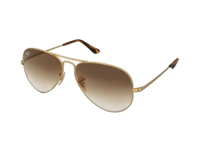Produktbild von Ray-Ban RB3689, Erwachsener, Uni, Pilot, Gold, Nicht-polarisierte Linse, Metall