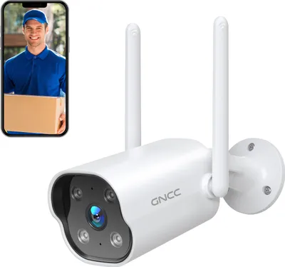 Produktbild von GNCC GT1Pro Überwachungskamera Aussen, 2K WLAN Kamera Überwachung Aussen, 2-Wege-Audio, Audio & Bewegungserkennung, Nachtsicht