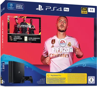 Obrázek produktu pro PlayStation 4 Pro - Konzole (1TB) včetně hry FIFA 20 | + digitální obsah | černá