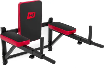 Produktbild von HOP SPORT Dip-Station zur Wandbefestigung - Bauchmuskeltrainer mit Polsterung - Kraftstation Fitnessgerät für Zuhause - Dipstation, Dips Barren