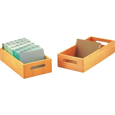 Produktbild von HAN Holz-Karteitrog für 900 Karten, A5 quer (81420209)