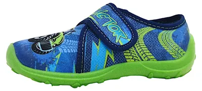 Productafbeelding van Fischer Markenschuhe Kinderschuhe Jungen Hausschuhe Blau Freizeit