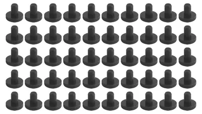Silikonstopfen 50 Stück, 5 mm, für 4,8 mm Löcher, schwarz