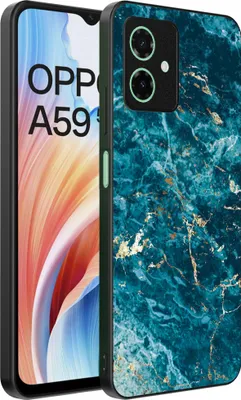 Obrázek produktu pro Smartphonica Pouzdro na telefon vhodné pro Oppo A59 s mramorovým potiskem - TPU zadní kryt pouzdra modrý mramorový design - Blue