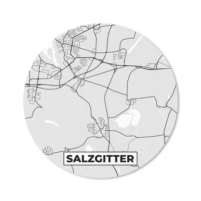 Produktbild von MuchoWow® Mauspad Mousepad Deutschland - Karte - Stadtplan - Salzgitter 50x50 cm - Mousepads - Maus Mat - Pad - Mausunterlage - Vinyl