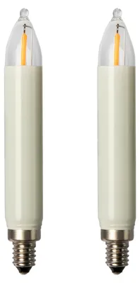Produktbild von Ersatzkerzen 2Stk LED-Filament 12V 0,5W E10, 20 Brennstellen innen/außen 904956