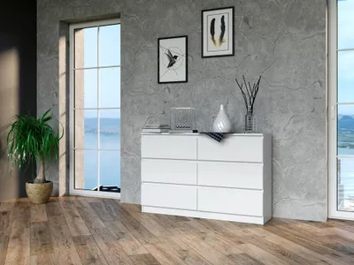Produktbild von Kommode, 120/140 cm Breiten,  6 Schubladen